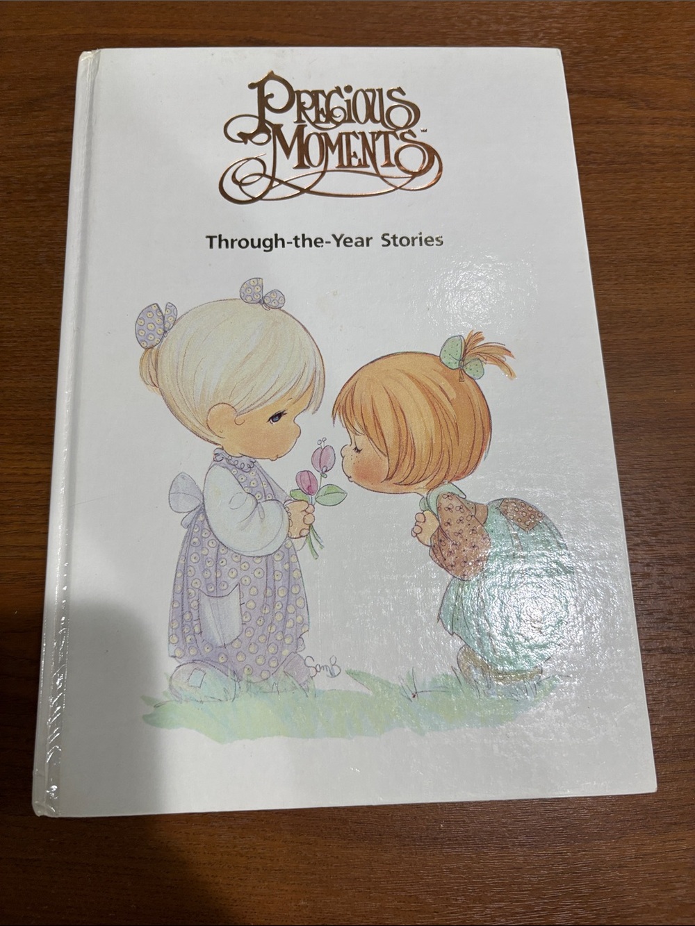 Precious Moments White Coffee Table Book with Pastel Illustration